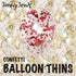 BalloonTHIN Circles 1/2" in Gold & Red - Balloon Combo Kits