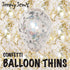 BalloonTHIN Circles 1/2" in Gold & Silver Prisma - Balloon Combo Kits