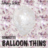 BalloonTHIN Circle 1/2" Pink & White filled Balloon Header