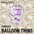 BalloonTHIN Circles 1/2" in Gold Prisma & Purple - Balloon Combo Kits