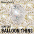 BalloonTHIN Circles 1/2" in Gold Prisma & Silver Prisma - Balloon Combo Kits