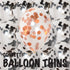 BalloonTHIN Circle 1" Black & Orange filled Balloon Header