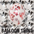 BalloonTHIN Circle 1" Black & Red filled Balloon Header