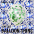 BalloonTHIN Circle 1" Blue Royal & Green filled Balloon Header