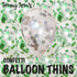 BalloonTHIN Circles 1" in Green & Silver Prisma - Balloon Combo Kits