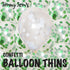 BalloonTHIN Circles 1" in Green & White - Balloon Combo Kits