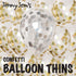 BalloonTHIN Circle 1" Prisma Gold & Silver filled Balloon Header