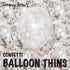 BalloonTHIN Circles 1" in Silver Prisma & White - Balloon Combo Kits