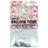 BalloonTHIN Circle 1" Red & Silver Pouch