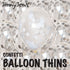 BalloonTHIN Circles 1" in Silver & White - Balloon Combo Kits