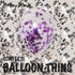 BalloonTHIN Star 1" Black & Purple filled Balloon Header