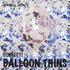 BalloonTHIN Stars 1" in Blue Royal & Pink - Balloon Combo Kits