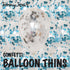 BalloonTHIN Star 1" Blue Sky & Silver filled Balloon Header