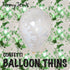 BalloonTHIN Stars 1" in Green & White - Balloon Combo Kits