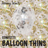 BalloonTHIN Star 1" Prisma Gold & Silver filled Balloon Header