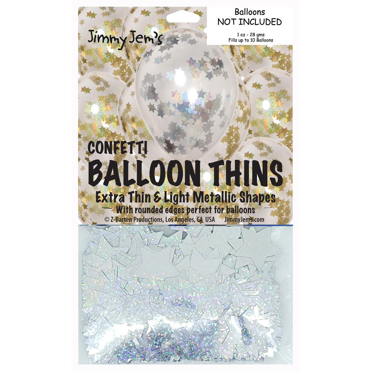 BalloonTHIN Star 1" Prisma Gold & Silver Prisma Pouch