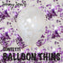 BalloonTHIN Stars 1" in Purple & White - Balloon Combo Kits