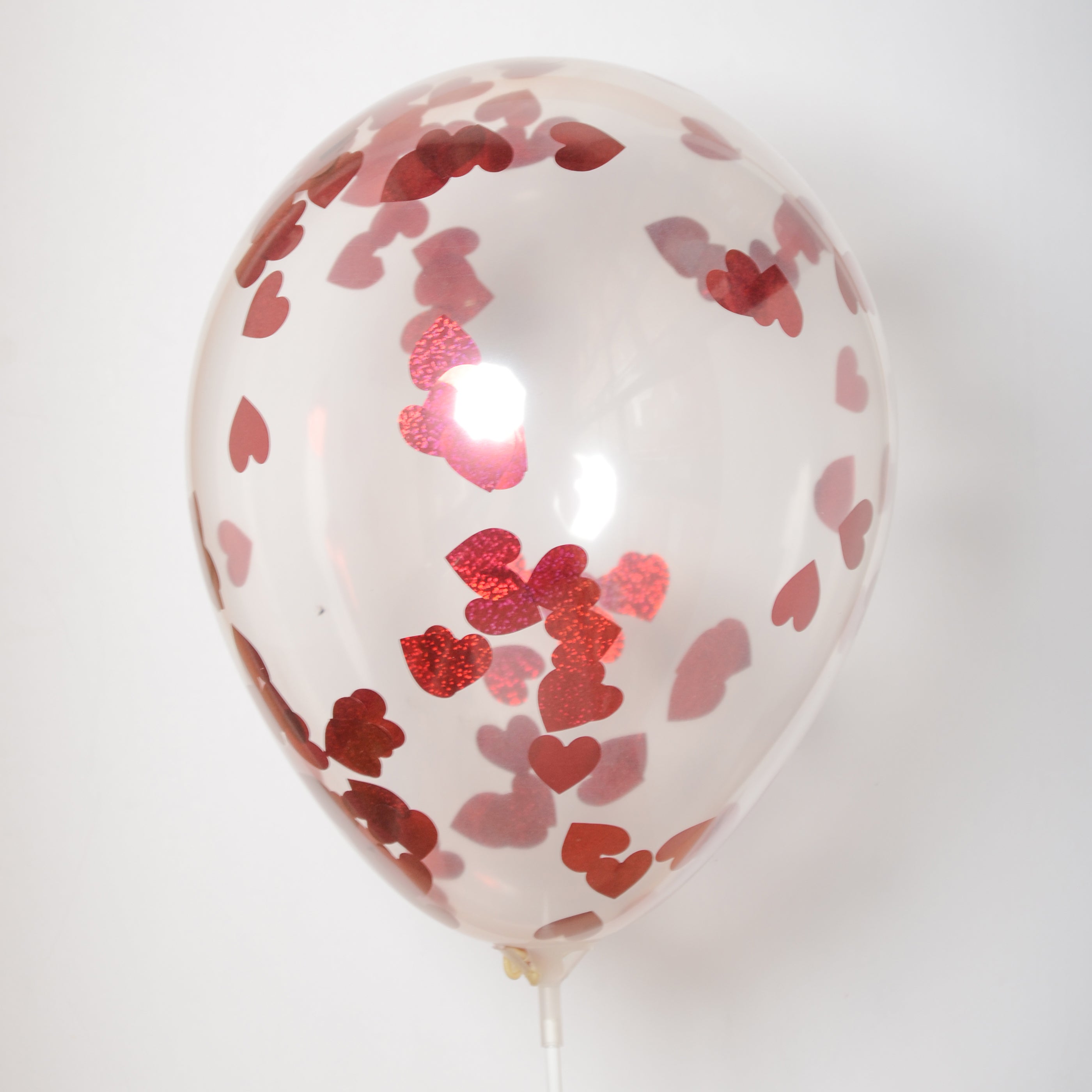 BalloonTHIN Hearts 1" in Red Prisma - Balloon Combo Kits