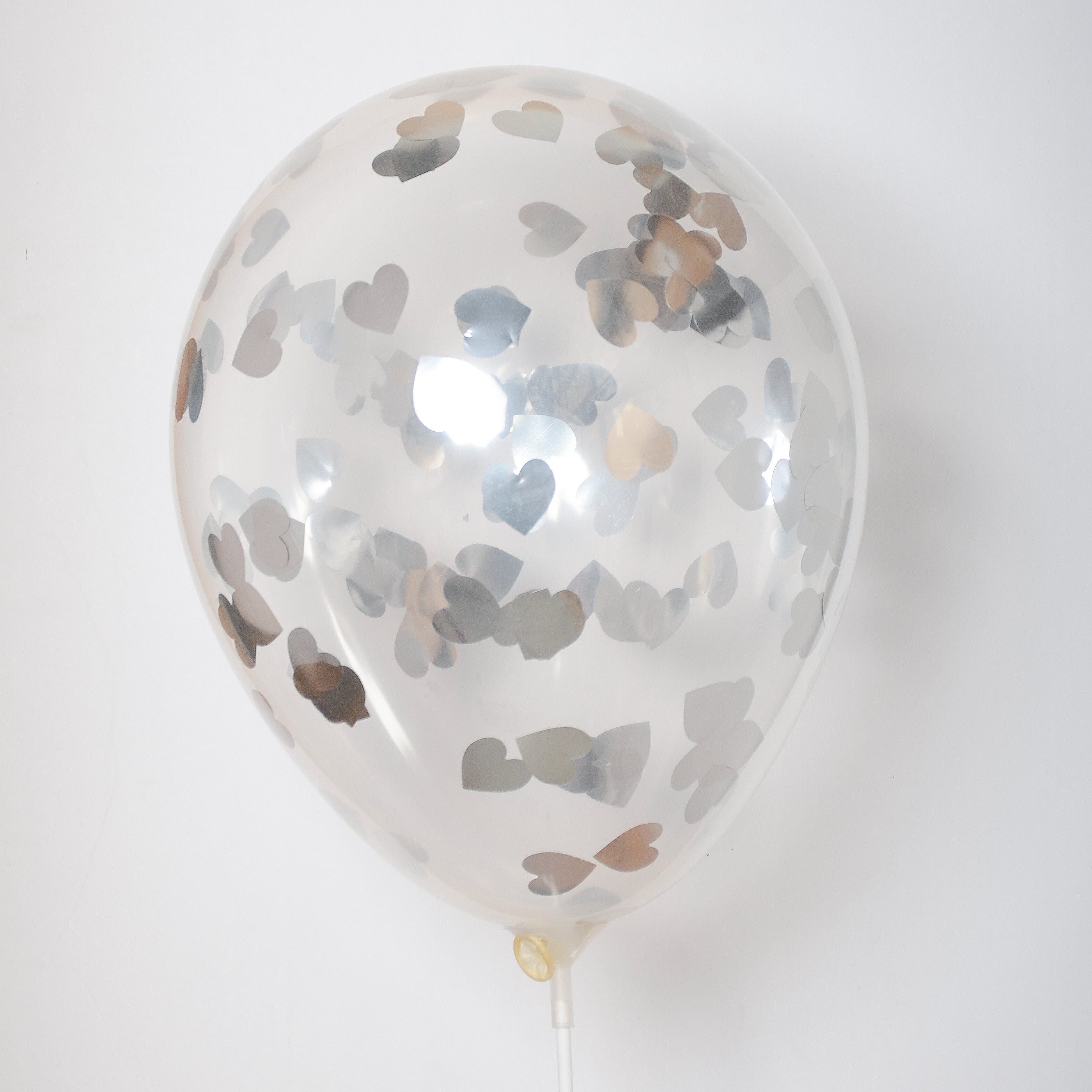 BalloonTHIN Hearts 1" in Silver - Balloon Combo Kits