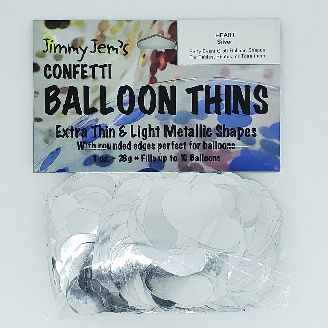 BalloonTHIN - Hearts 1" in 14 Metallic Film Colors