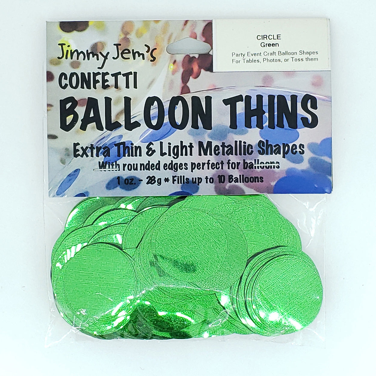 BalloonTHIN - Circles 1" in 14 Metallic Film Colors