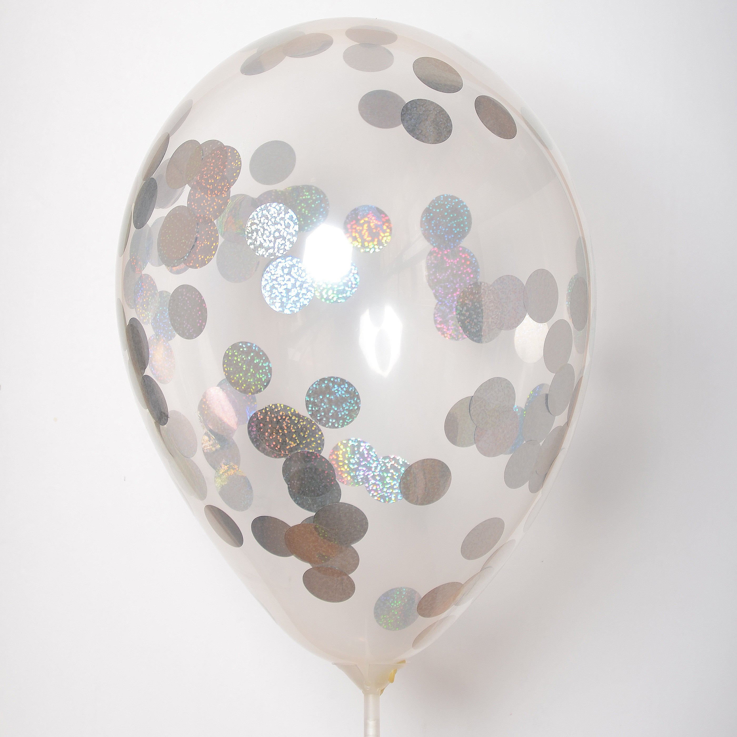 BalloonTHIN Circles 1" in Silver Prisma - Balloon Combo Kits