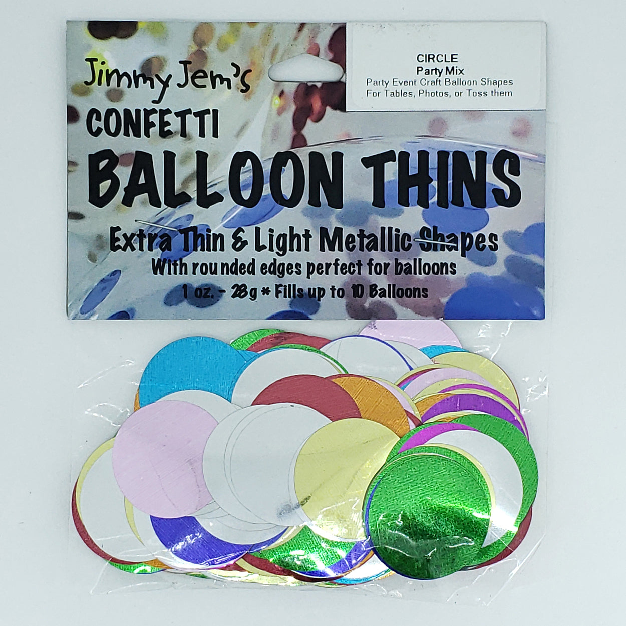 BalloonTHIN - Circles 1" in 14 Metallic Film Colors