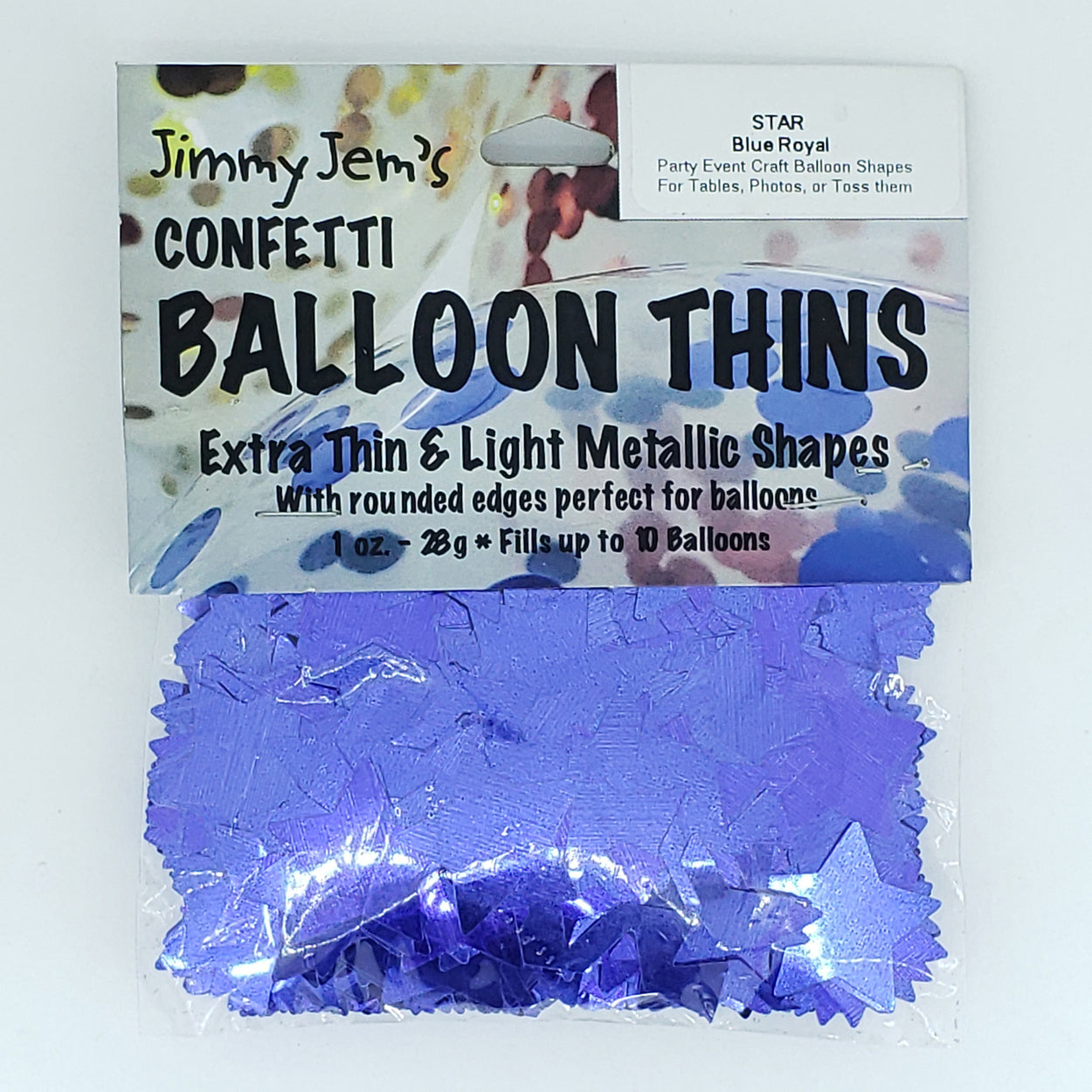 BalloonTHIN - Stars 1" in 14 Metallic Film Colors