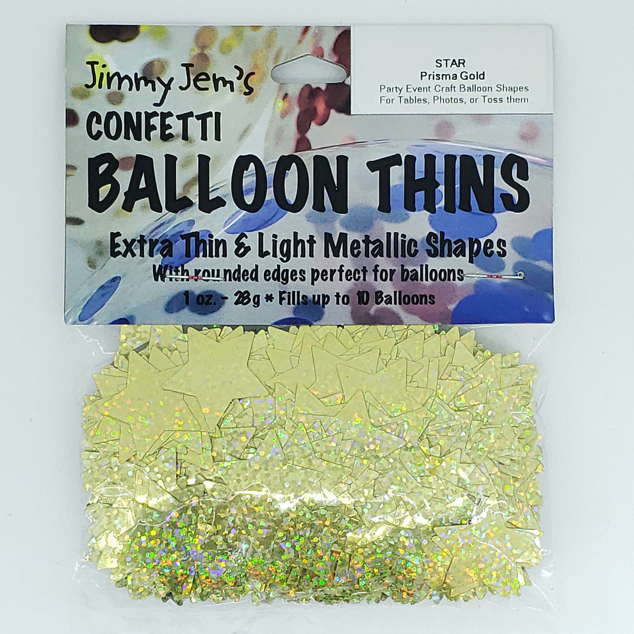 BalloonTHIN - Stars 1" in 14 Metallic Film Colors