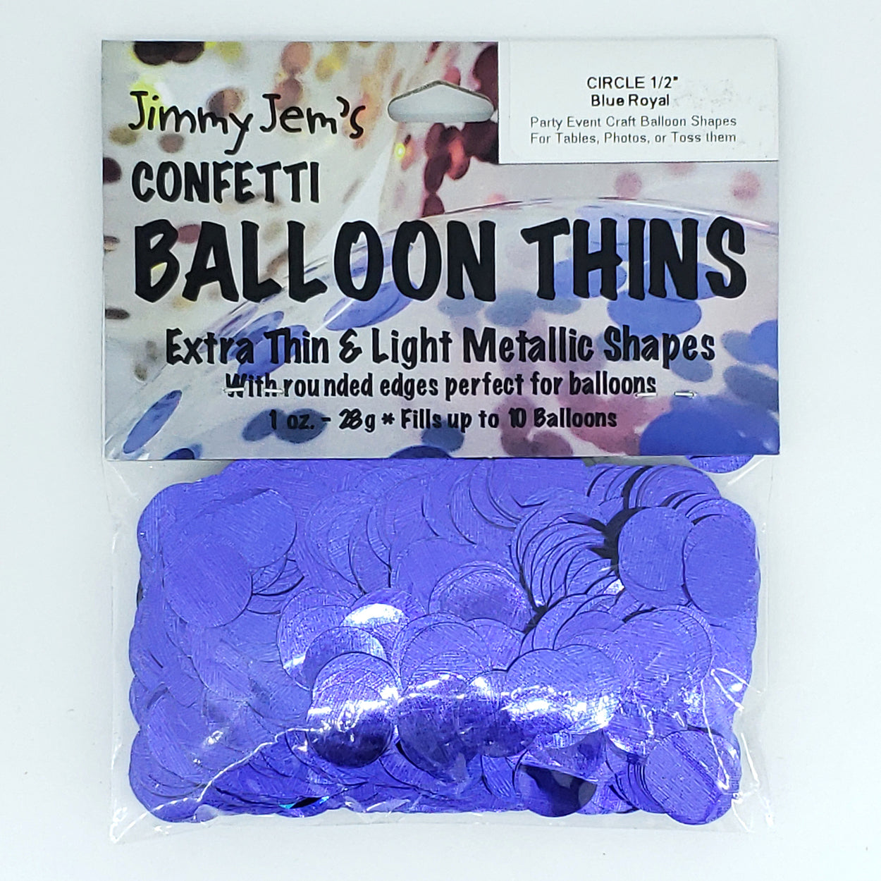 BalloonTHIN - Circles 1/2" in 14 Metallic Film Colors