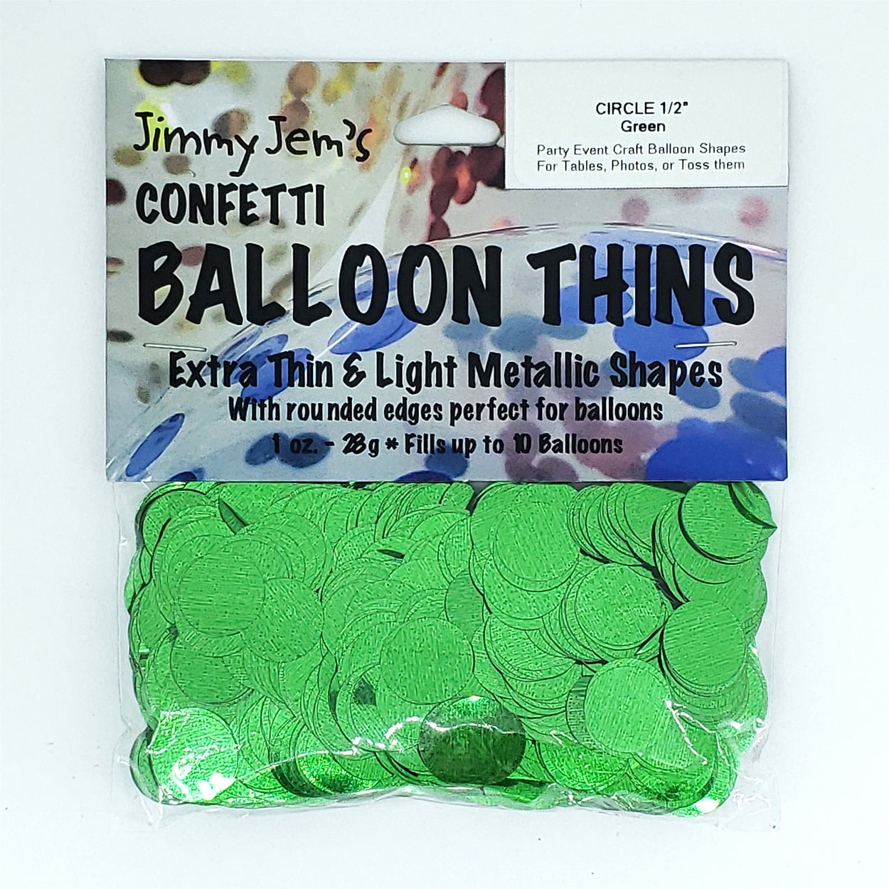 BalloonTHIN - Circles 1/2" in 14 Metallic Film Colors