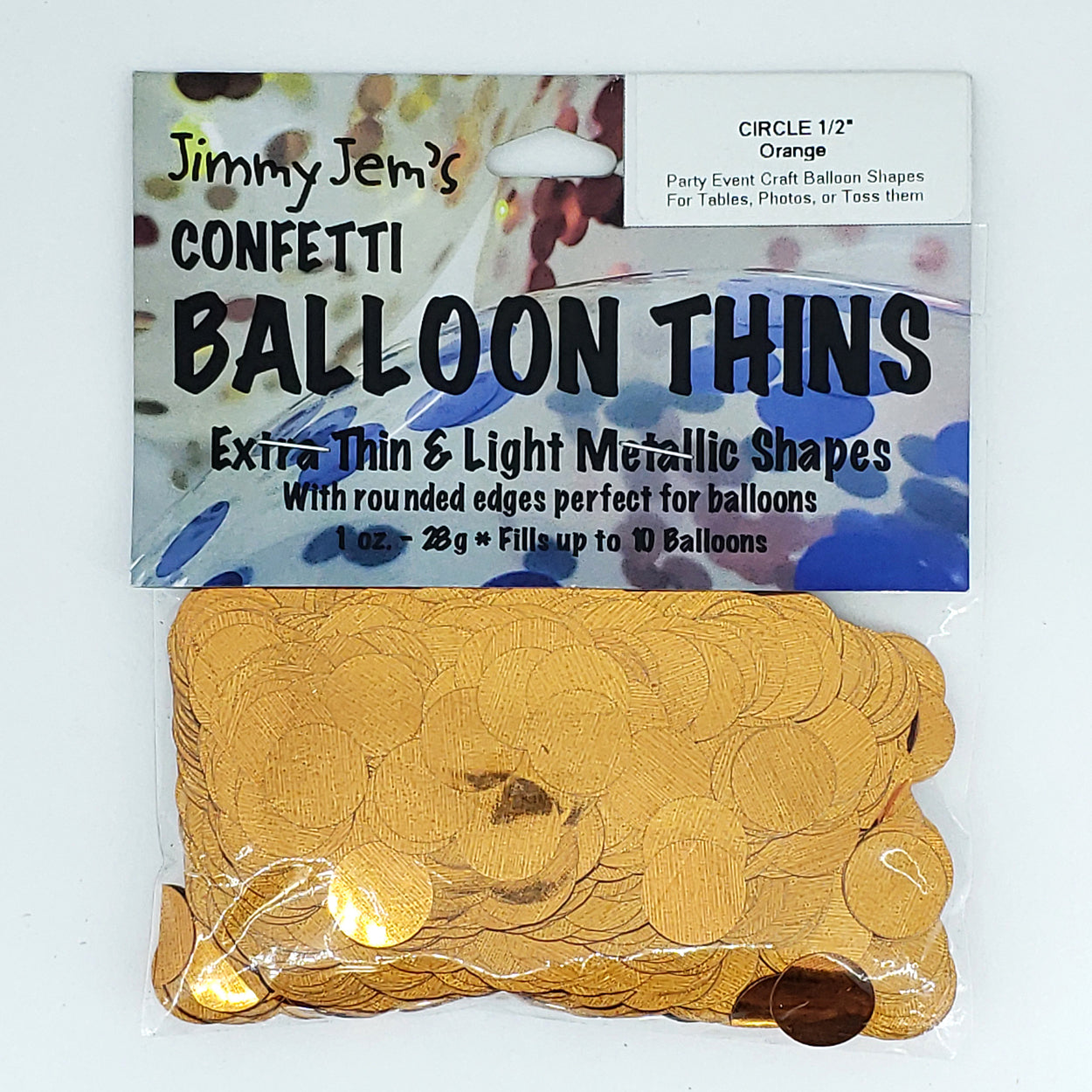 BalloonTHIN - Circles 1/2" in 14 Metallic Film Colors