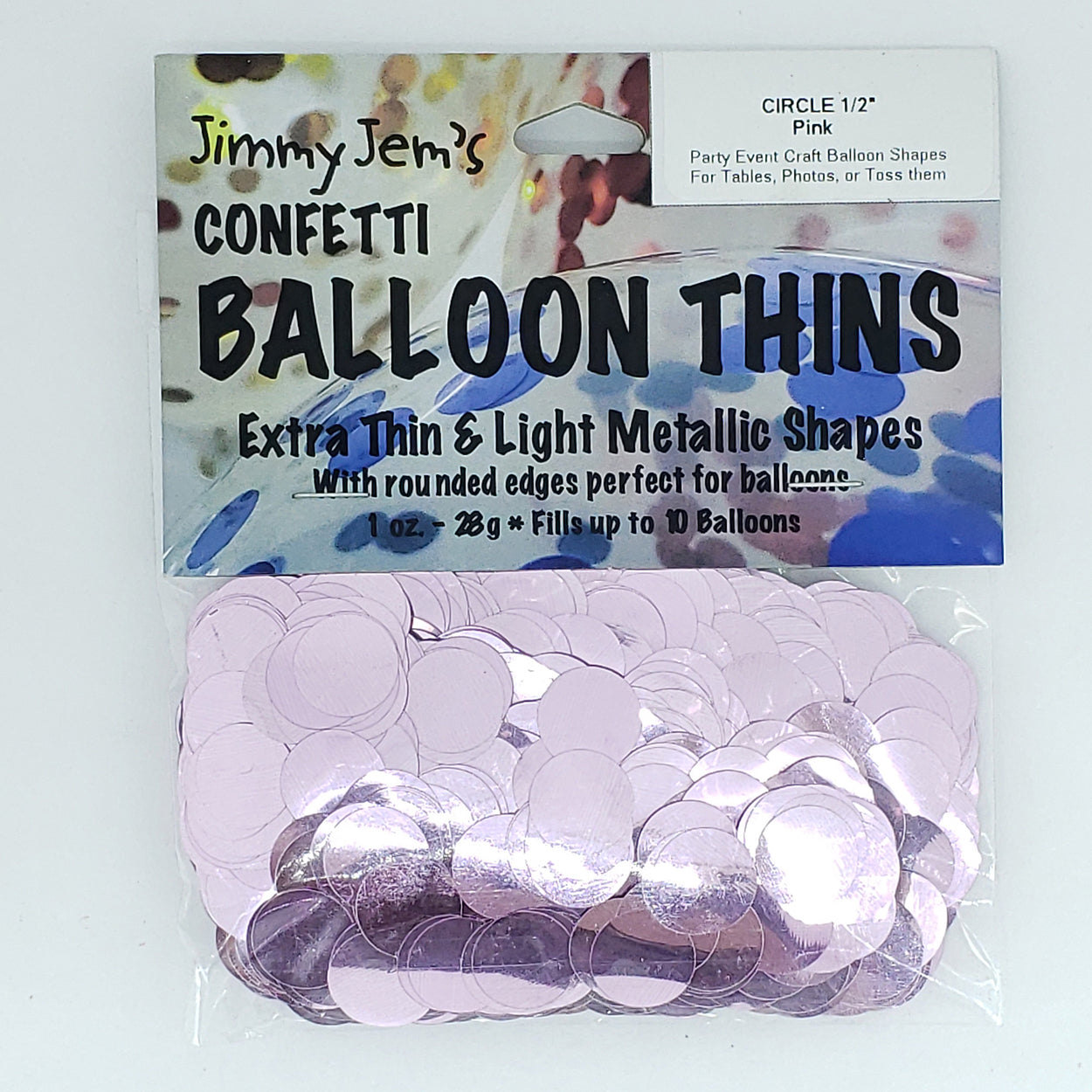 BalloonTHIN - Circles 1/2" in 14 Metallic Film Colors