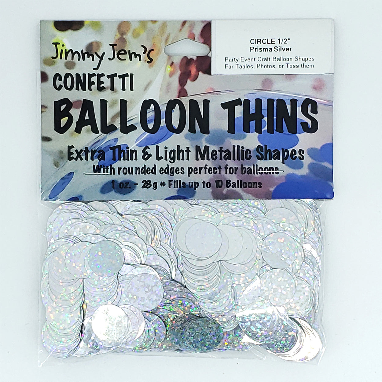 BalloonTHIN - Circles 1/2" in 14 Metallic Film Colors