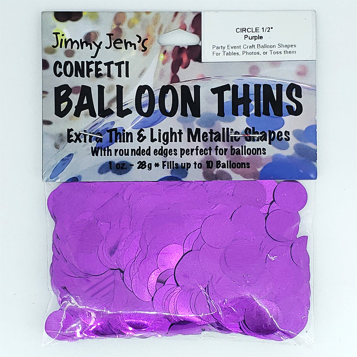 BalloonTHIN - Circles 1/2" in 14 Metallic Film Colors