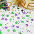 Mardi Gras Confetti Fleur de Lis, Comedy/Tragedy Masks Star 1/4