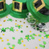 St Patricks Day Confetti Leprechaun, Circle 1/4, Shamrock 1/4