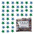 Confetti Star 1/4" Blue Sky, Green