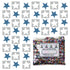 Confetti Star 1/4" Blue Sky, White