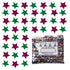 Confetti Star 1/4" Fuchsia, Green