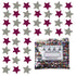 Confetti Star 1/4" Fuchsia, Silver