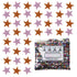 Confetti Star 1/4" Orange, Pink