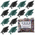 ConfettiCombo - Grad Cap Black, Green Hunter