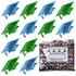 Confetti Grad Cap Blue Sky, Green