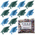 Confetti Grad Cap Blue Sky, Green Hunter