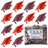 Confetti Grad Cap Burgundy, Red