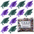 Confetti Grad Cap Black, Green Hunter