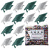 Confetti Grad Cap Green Hunter, Silver