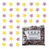 Confetti Star 1/4" Pink, Yellow