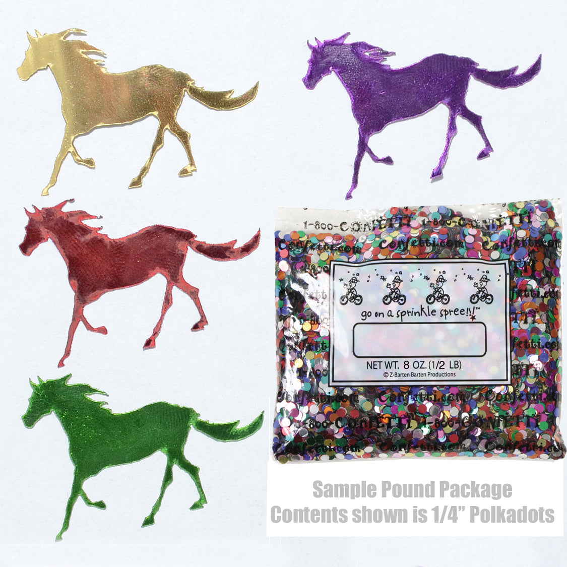 Confetti Horse Galloping MultiColors 